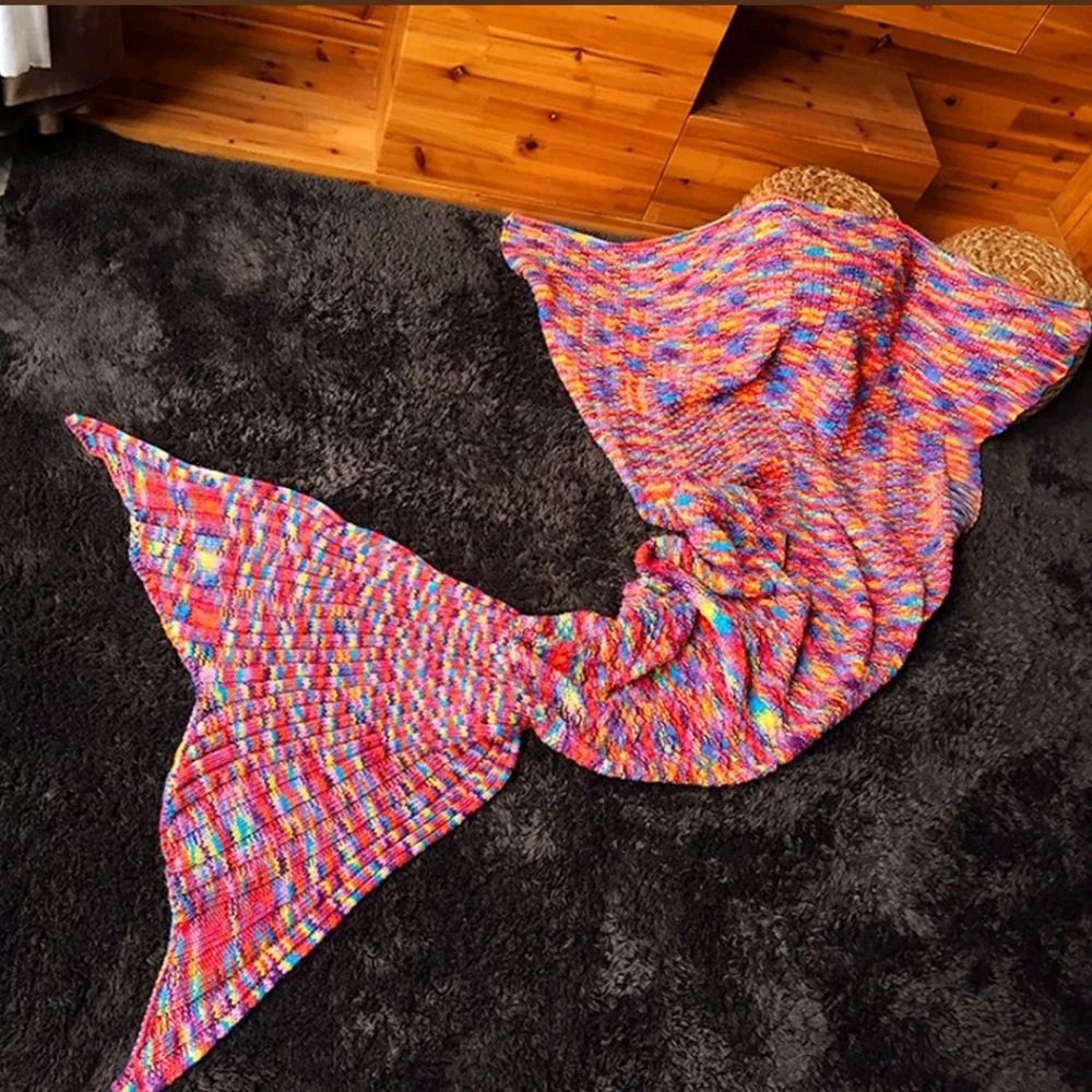 Mermaid Tail Blanket for Kids or Adults